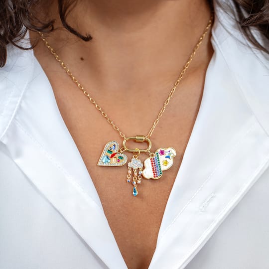Rainbow Cloud Austrian Crystal Charm by Bead Landing™